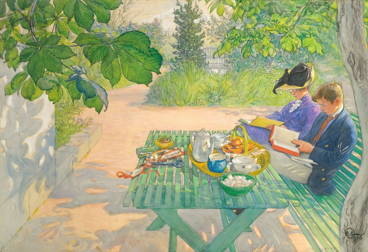 Lecture de vacances - Carl Larsson
