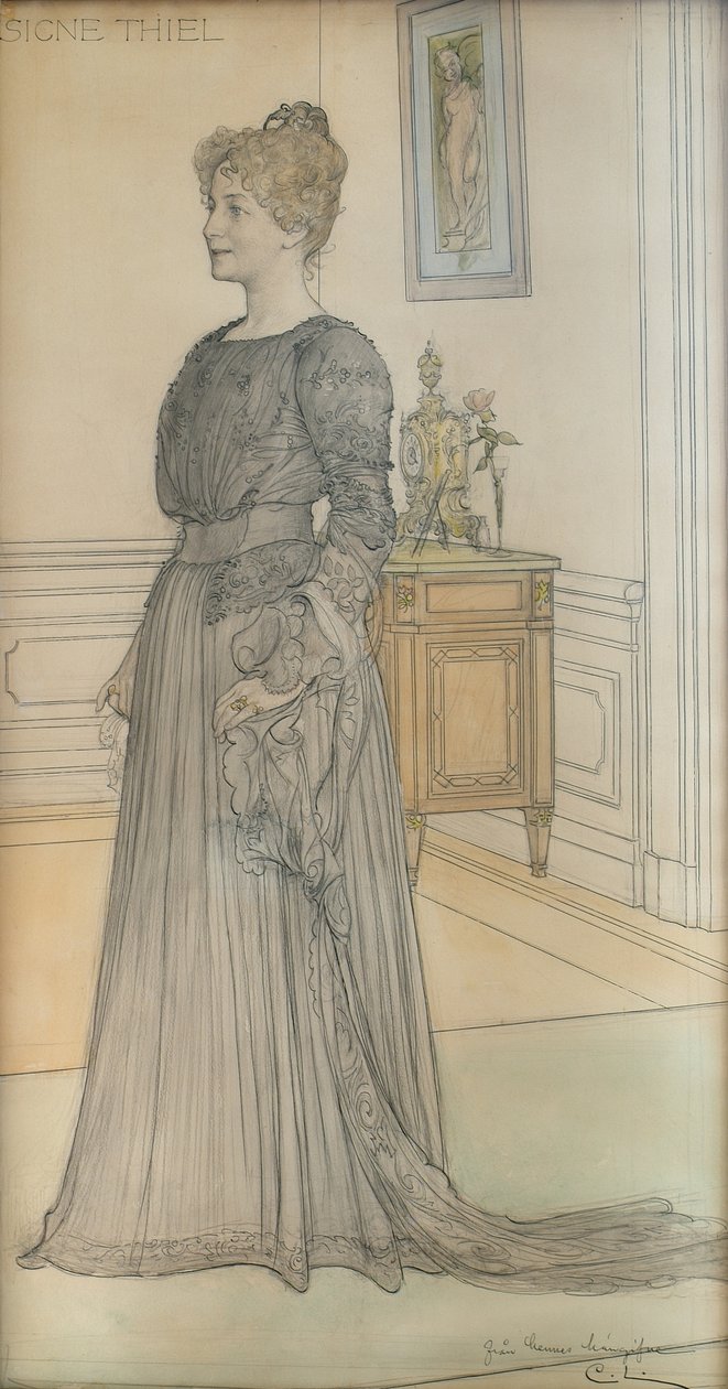 Portrait de Mme Signe Thiel - Carl Larsson