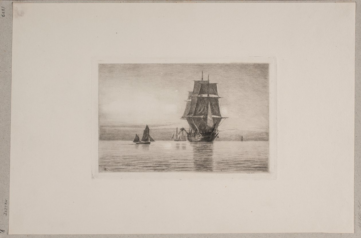 Danish : Soirée silencieuse en mer du Nord - Carl Locher