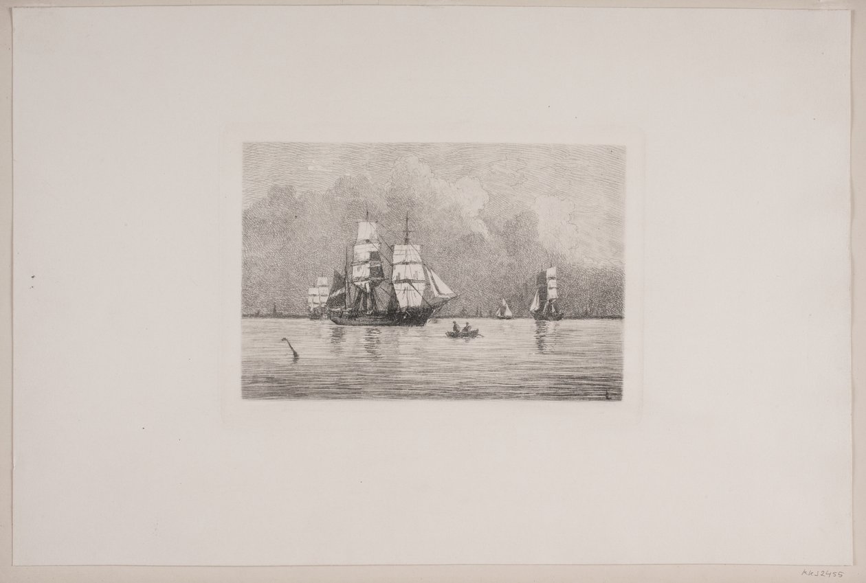 Depuis le port de Copenhague - Carl Locher