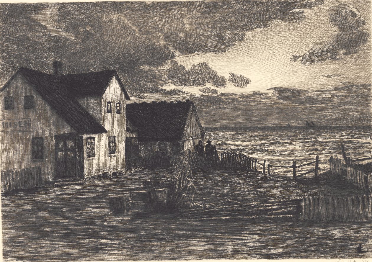 Maison au bord de la mer. Tisvilde - Carl Locher