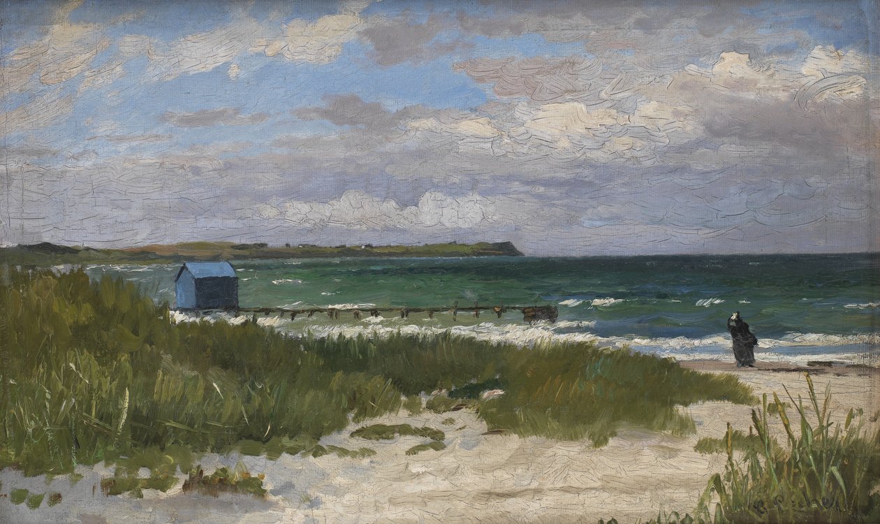 Paysage côtier. Hornbæk - Carl Locher