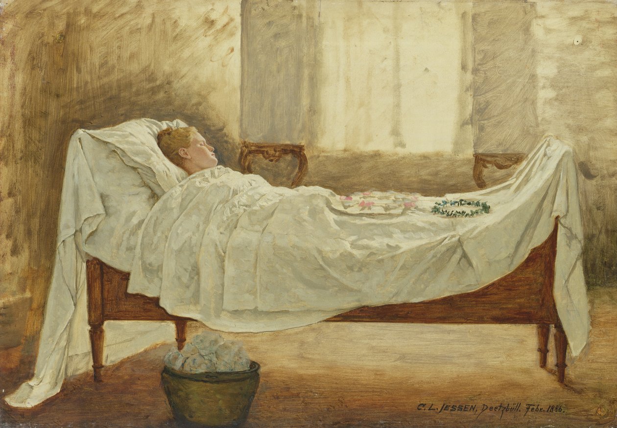 Lit de mort - Carl Ludwig Jessen