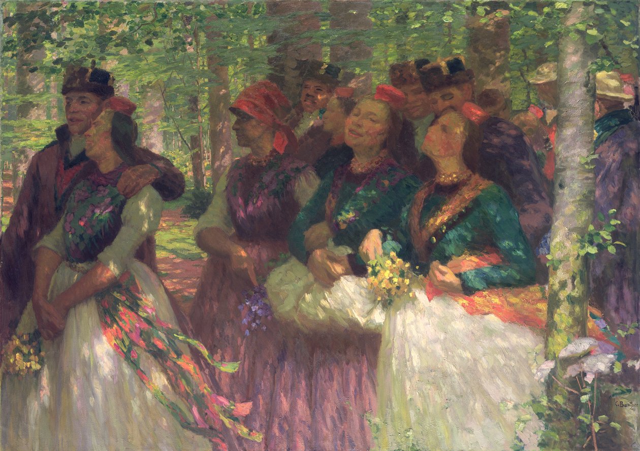 Promenade en forêt - Carl Ludwig Noah Bantzer
