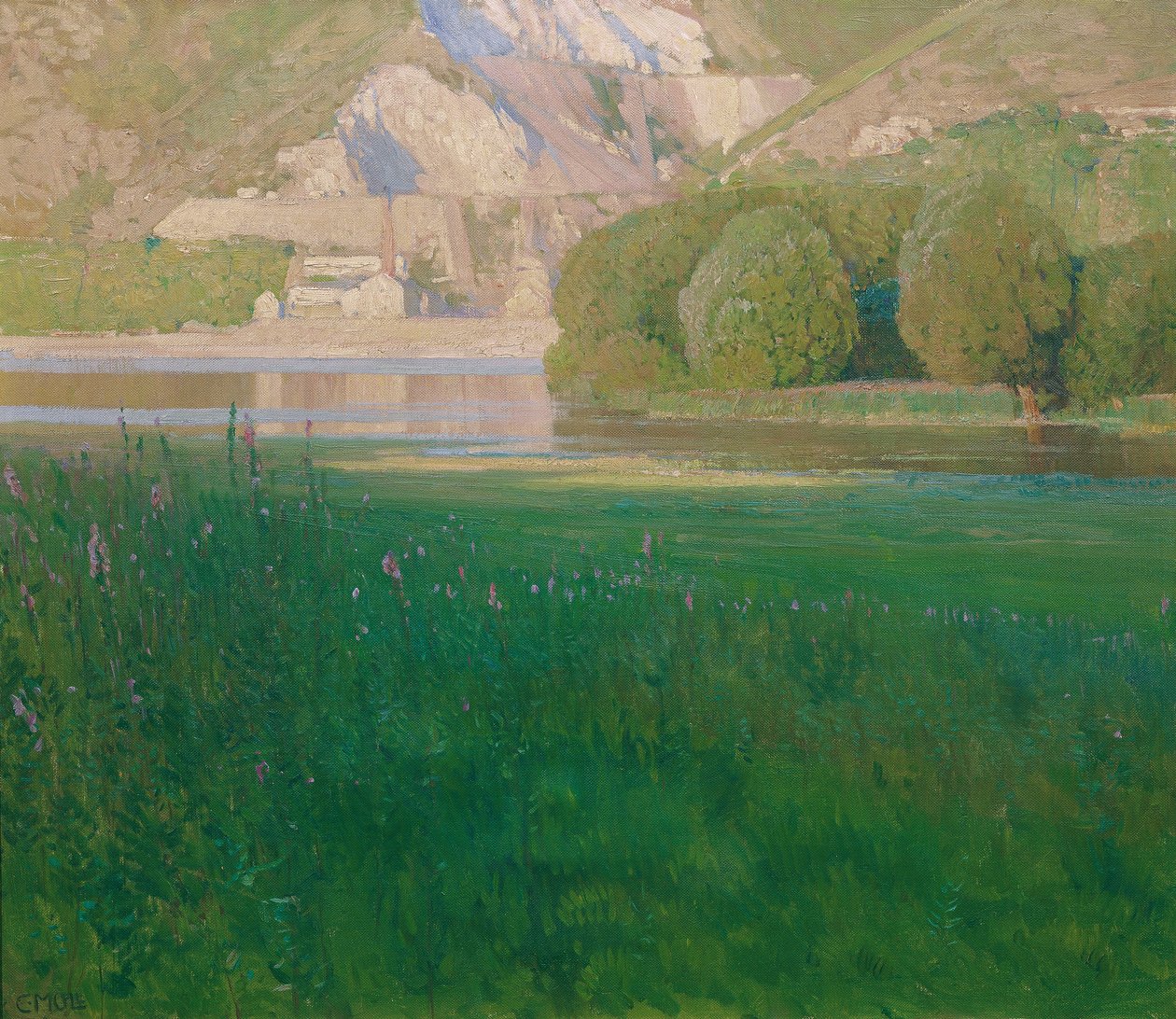 Crépuscule. Carrière sur le Danube - Carl Moll