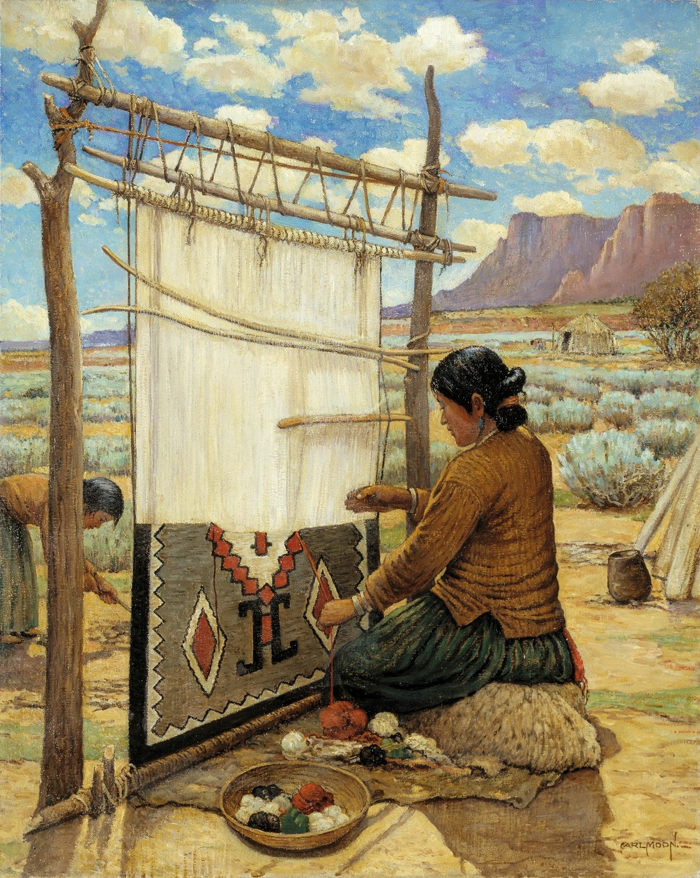 Tisserand Navajo - Carl Moon