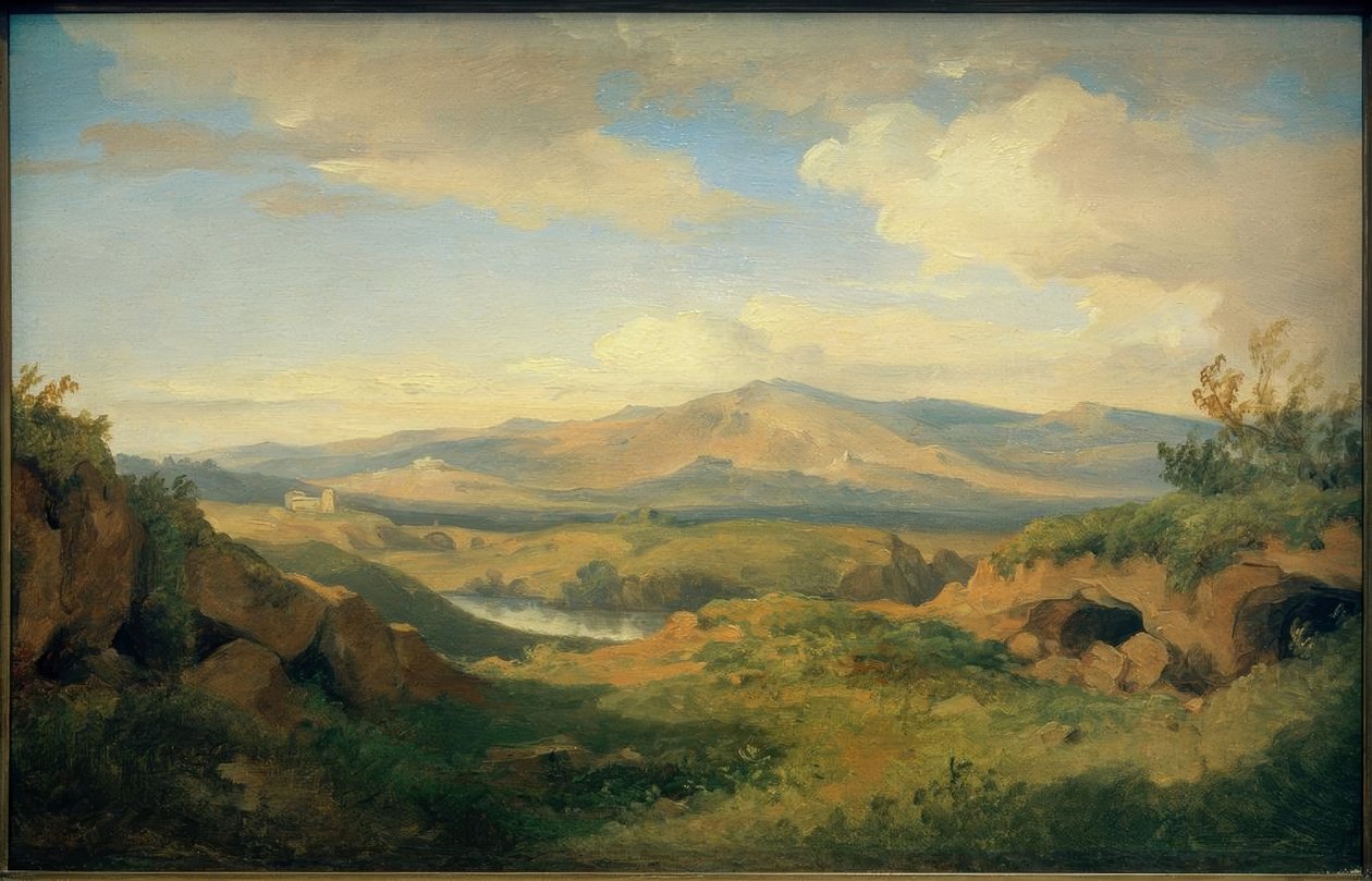 C. Morgenstern, Vue sur les grottes de Cervara - Carl Morgenstern