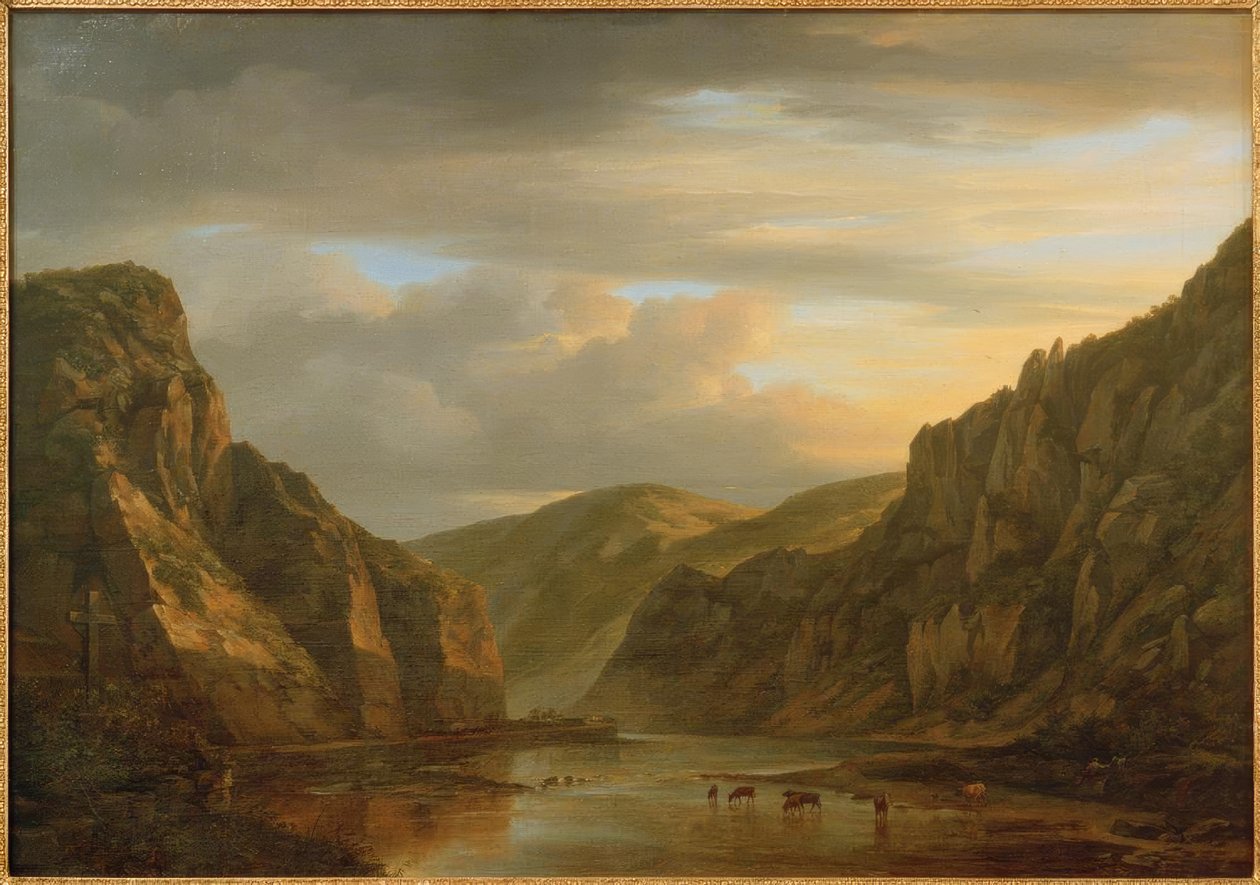 C.Morgenstern, Le Stegfels dans la vallée de la Nahe - Carl Morgenstern
