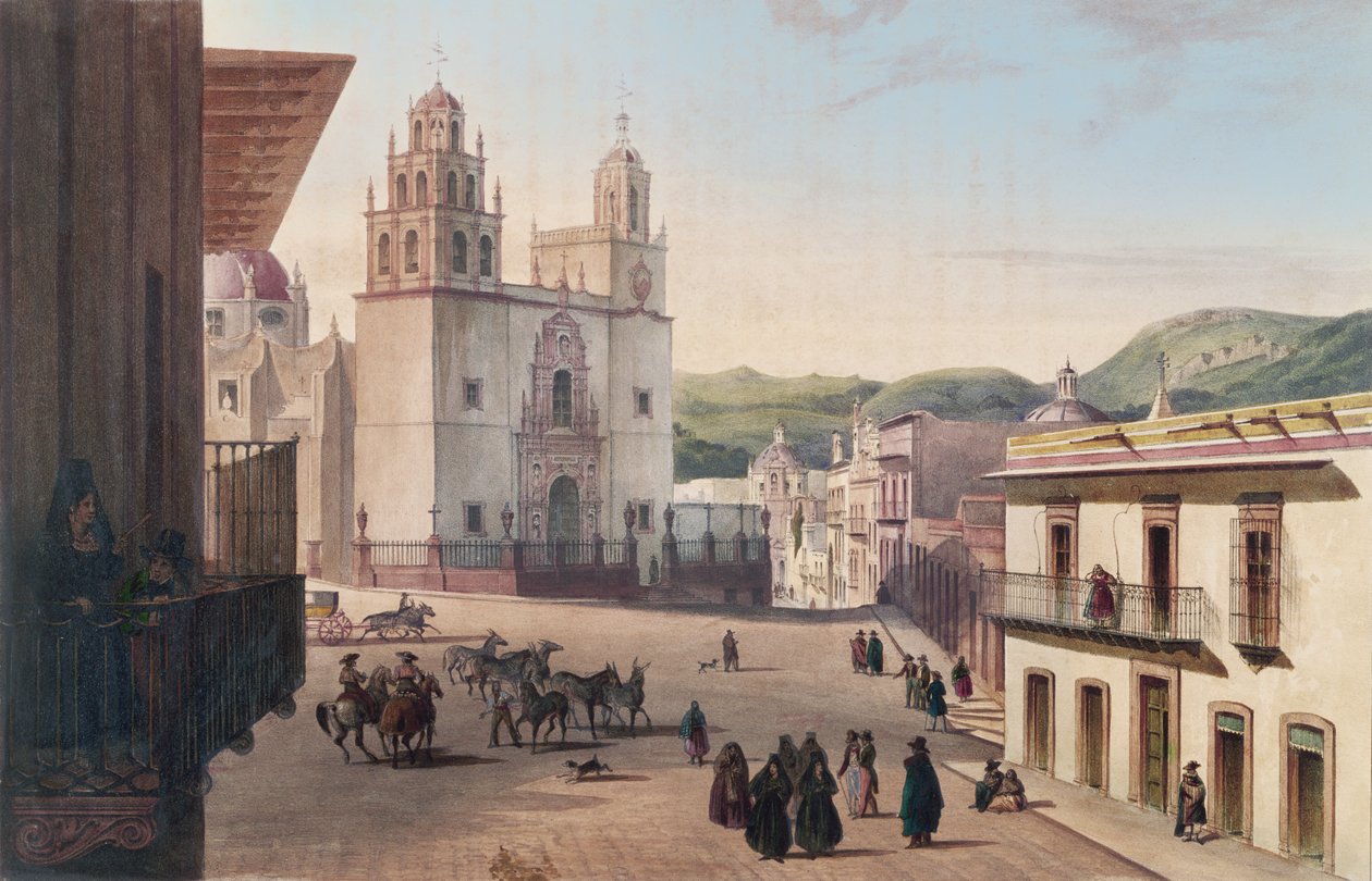 Plaza Mayor de Guonajuato - Carl Nebel