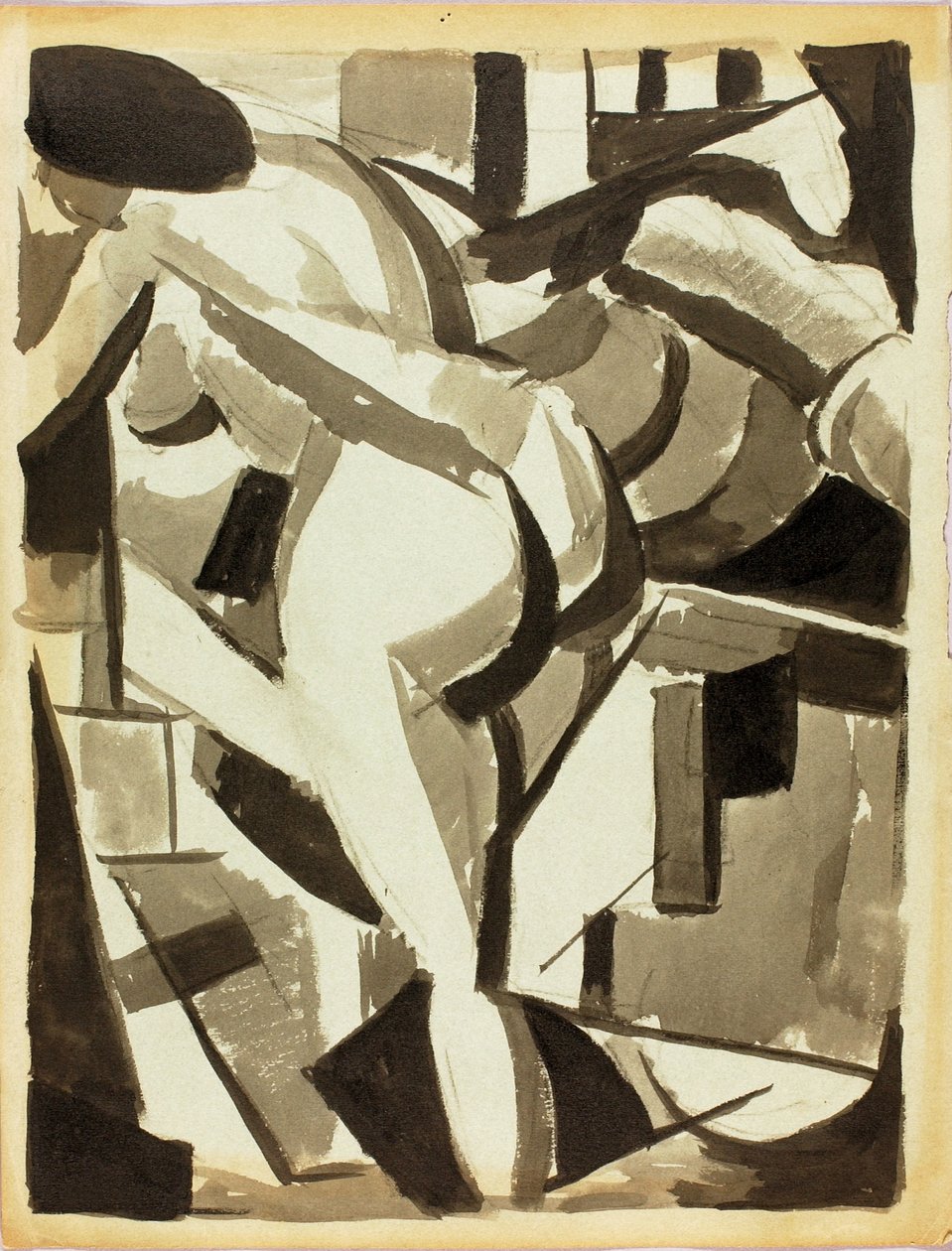 Femme nue se penchant - Carl Newman