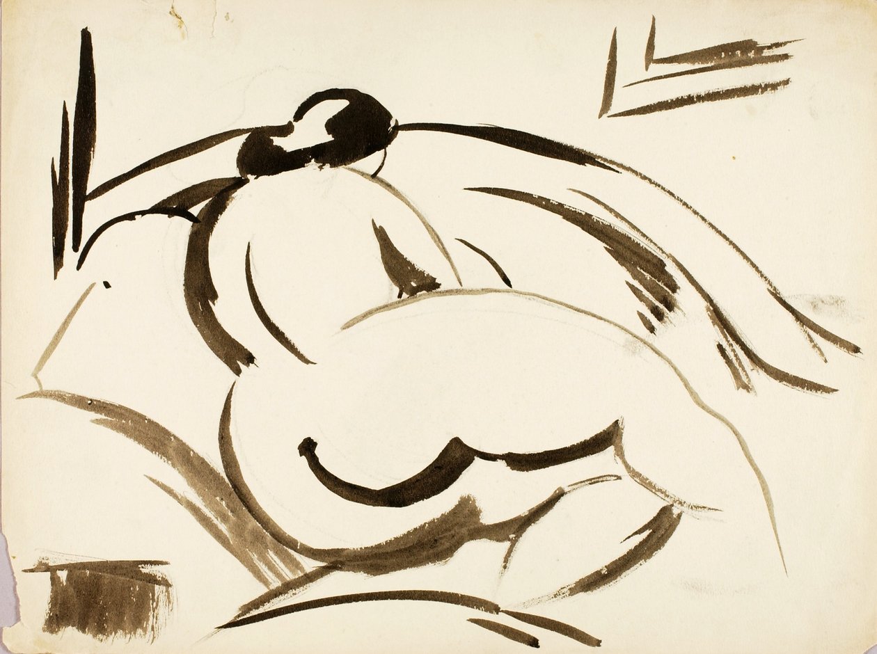 Nu féminin couché - Carl Newman