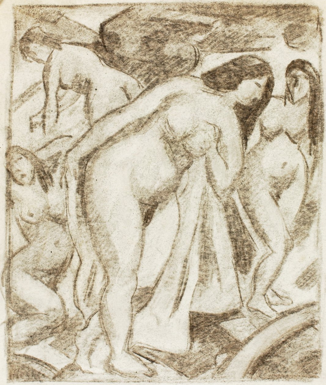Groupe de nus féminins - Carl Newman