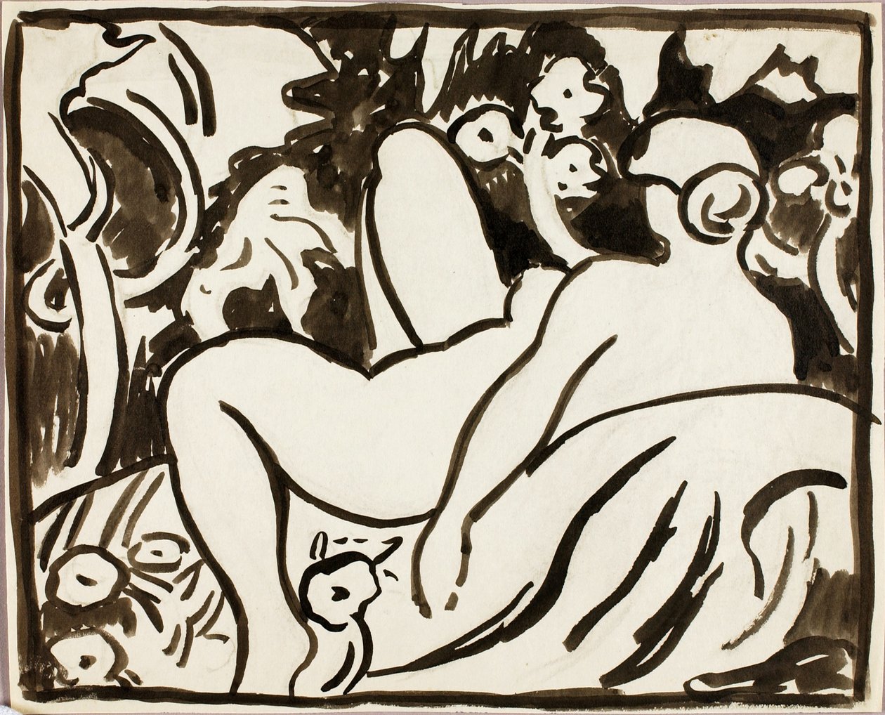 Nu féminin couché - Carl Newman