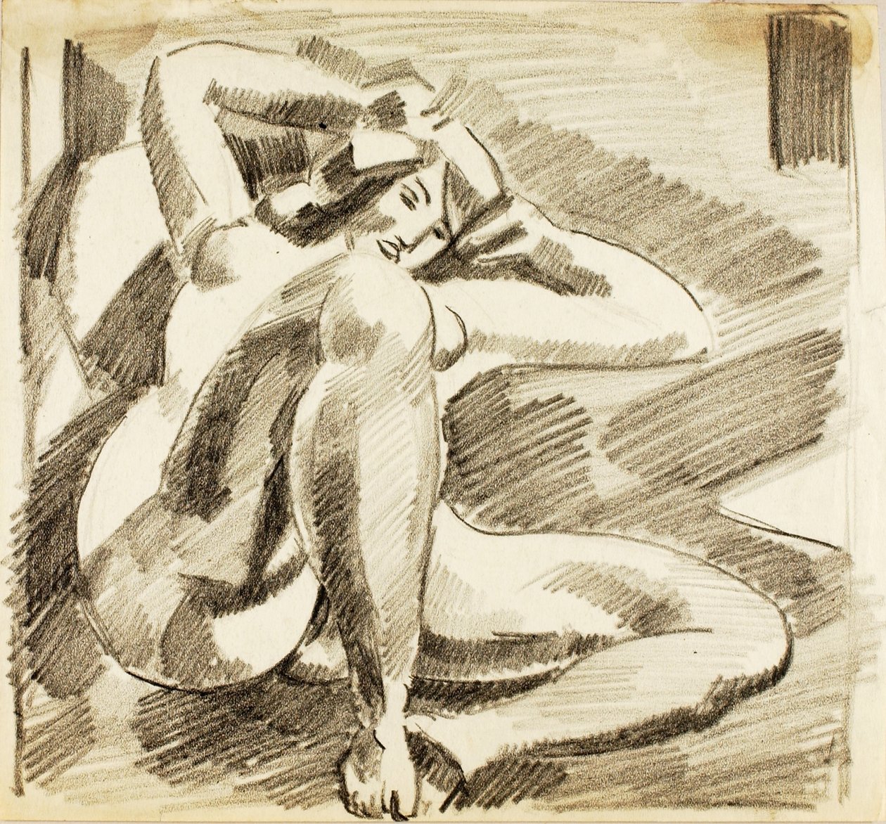 Nu féminin couché - Carl Newman