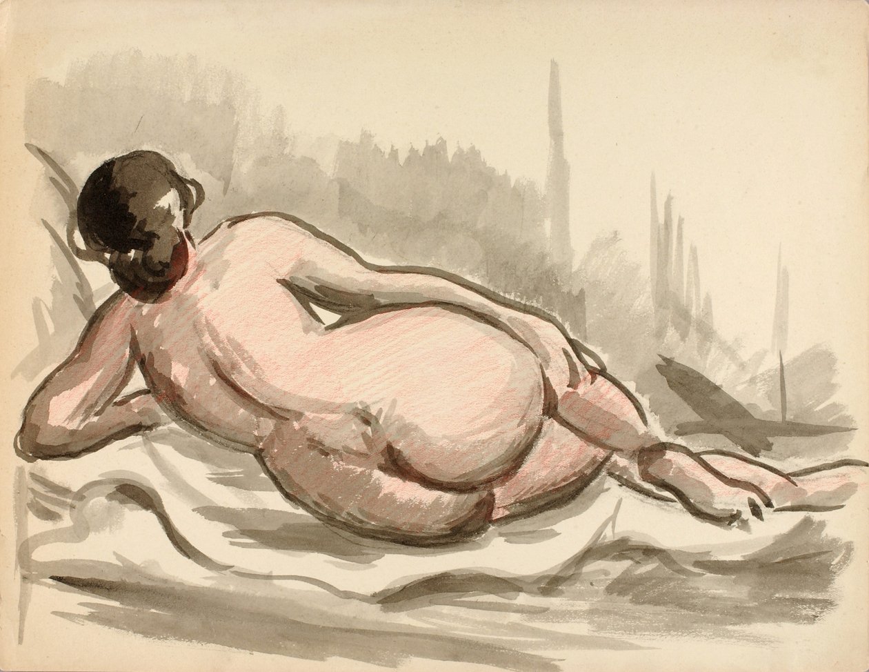 Nu féminin couché - Carl Newman