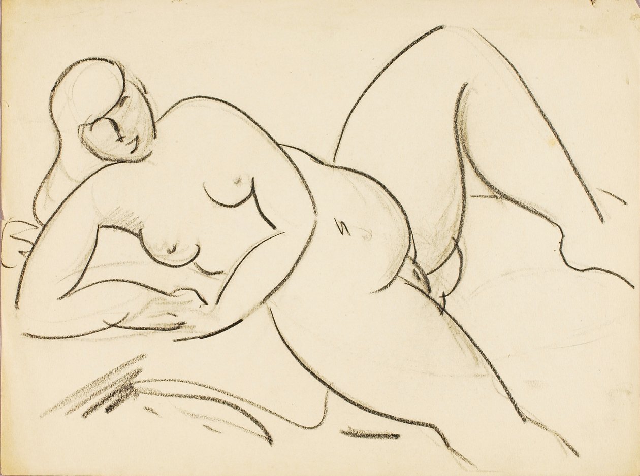 Nu féminin couché - Carl Newman