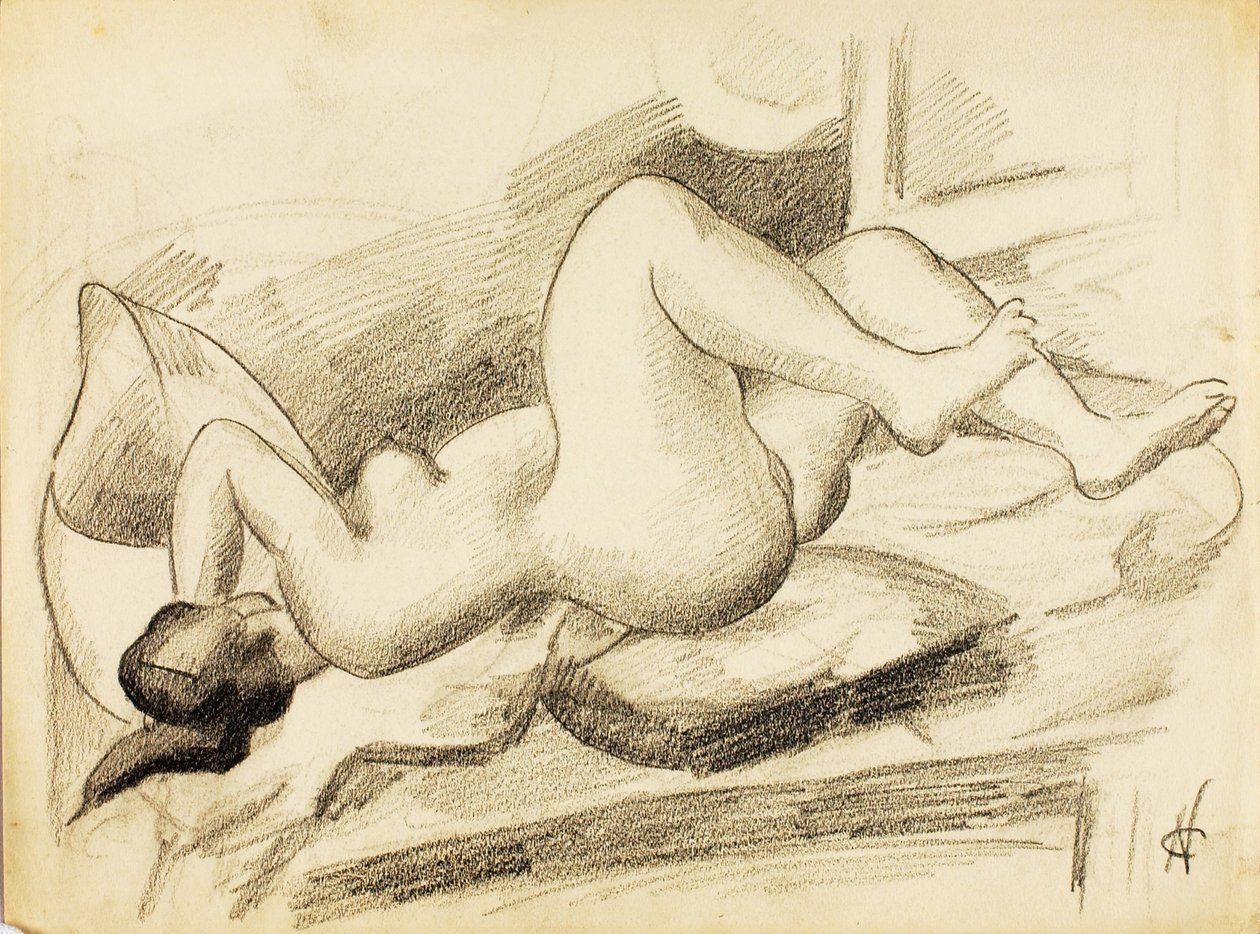 Nu féminin couché - Carl Newman