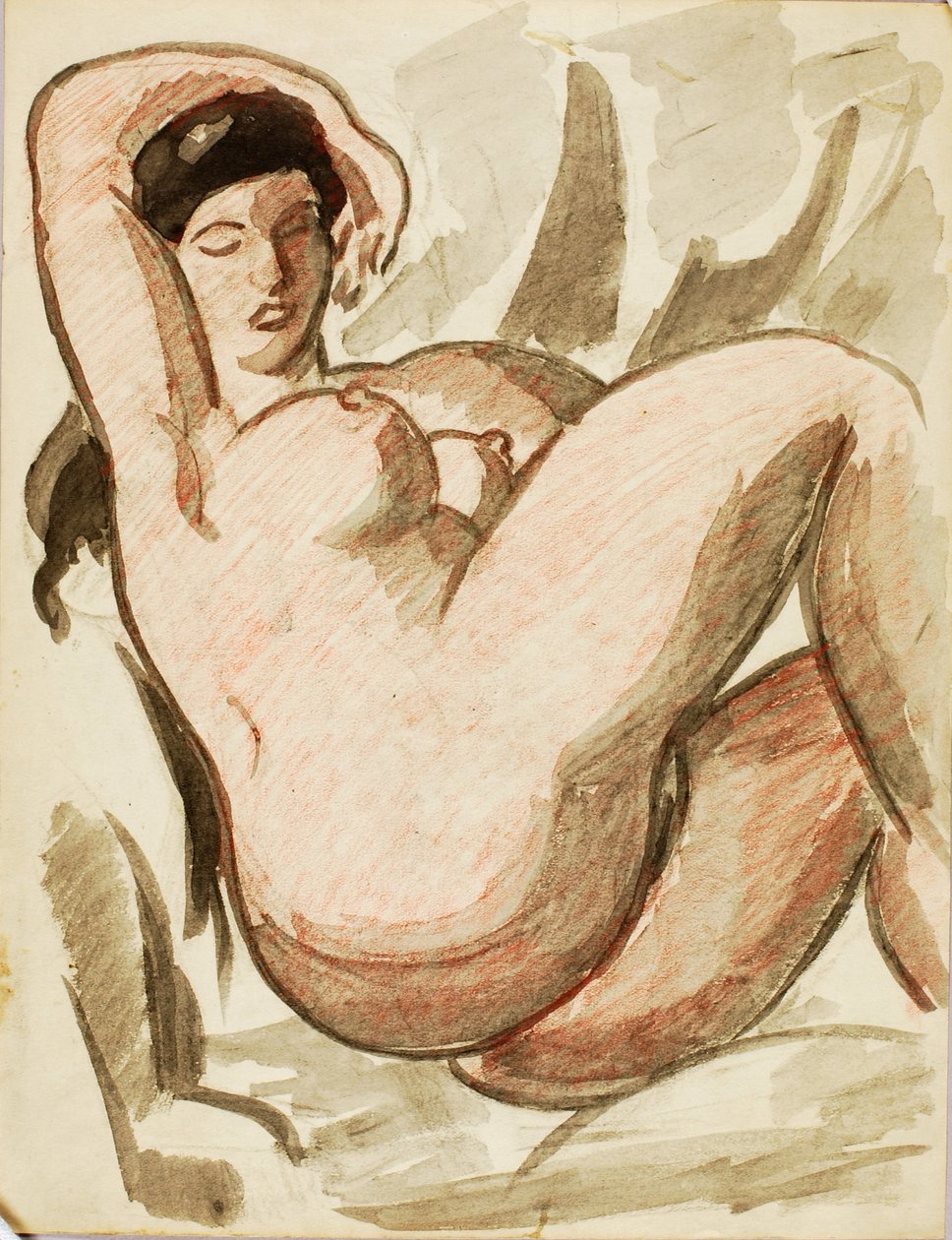 Nu féminin couché - Carl Newman
