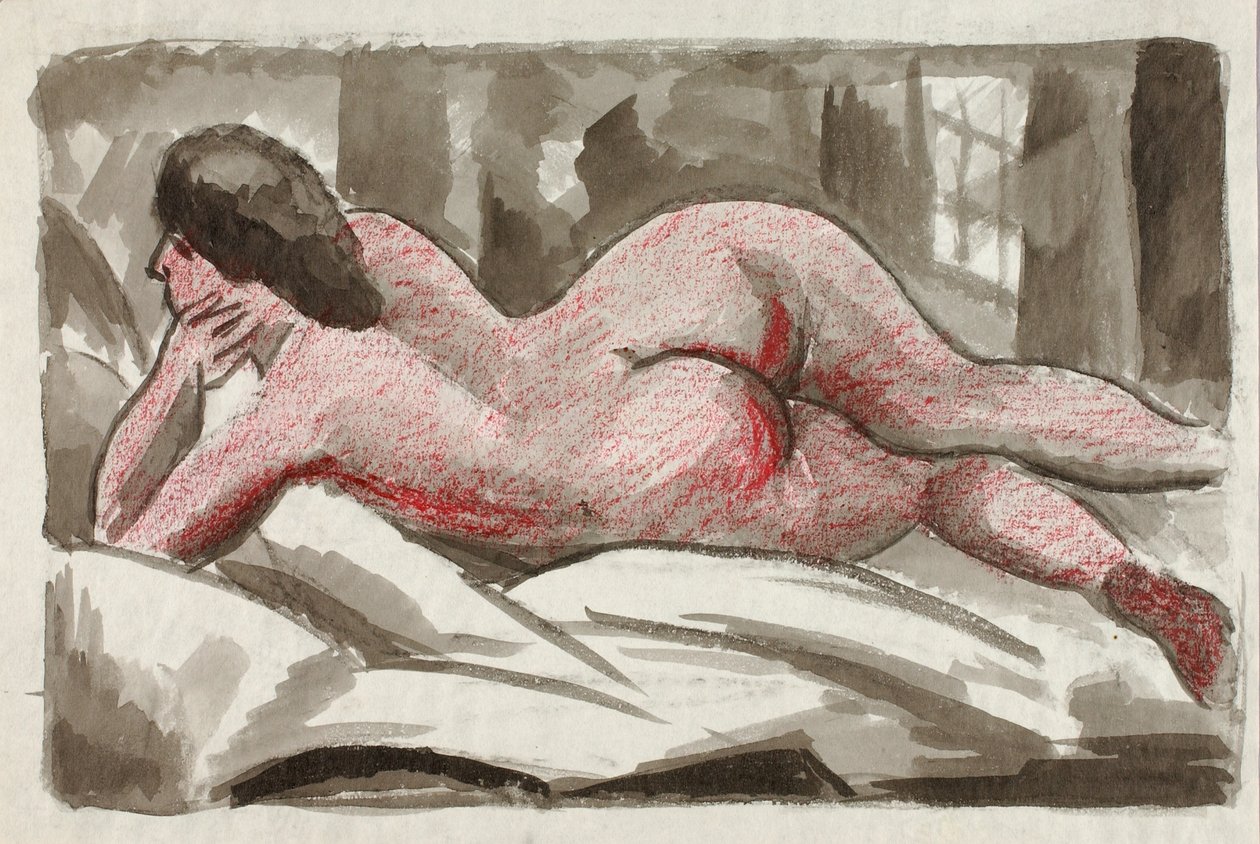 Nu féminin couché - Carl Newman