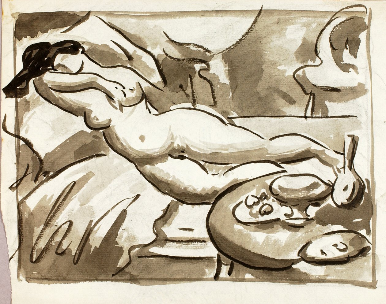 Nu féminin couché - Carl Newman