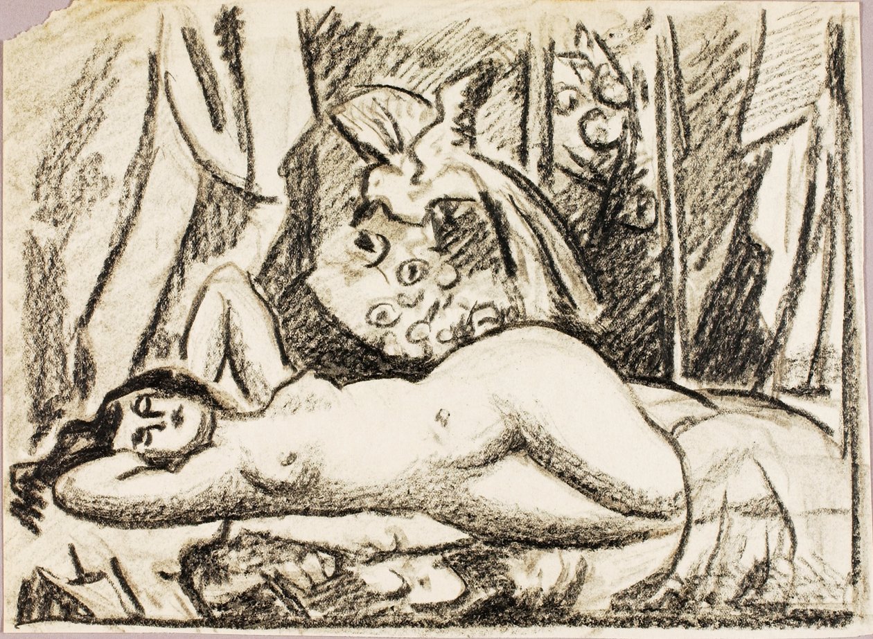 Nu féminin couché - Carl Newman