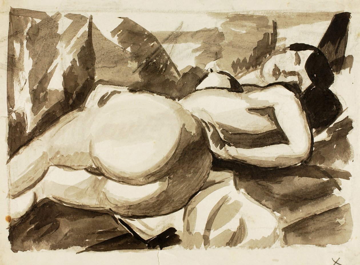 Nu couché, femme - Carl Newman