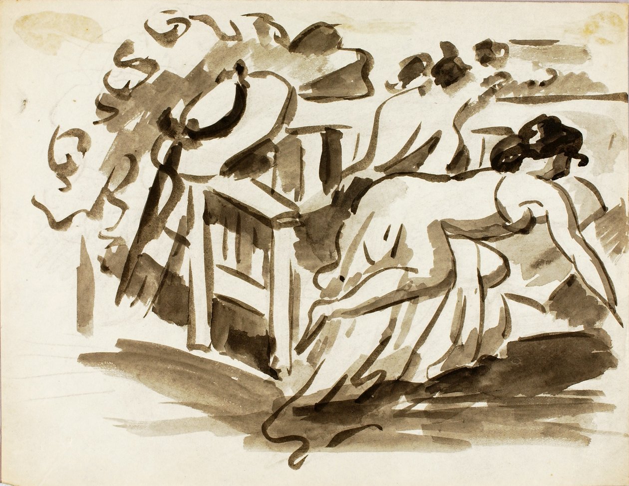 Femme couchée - Carl Newman