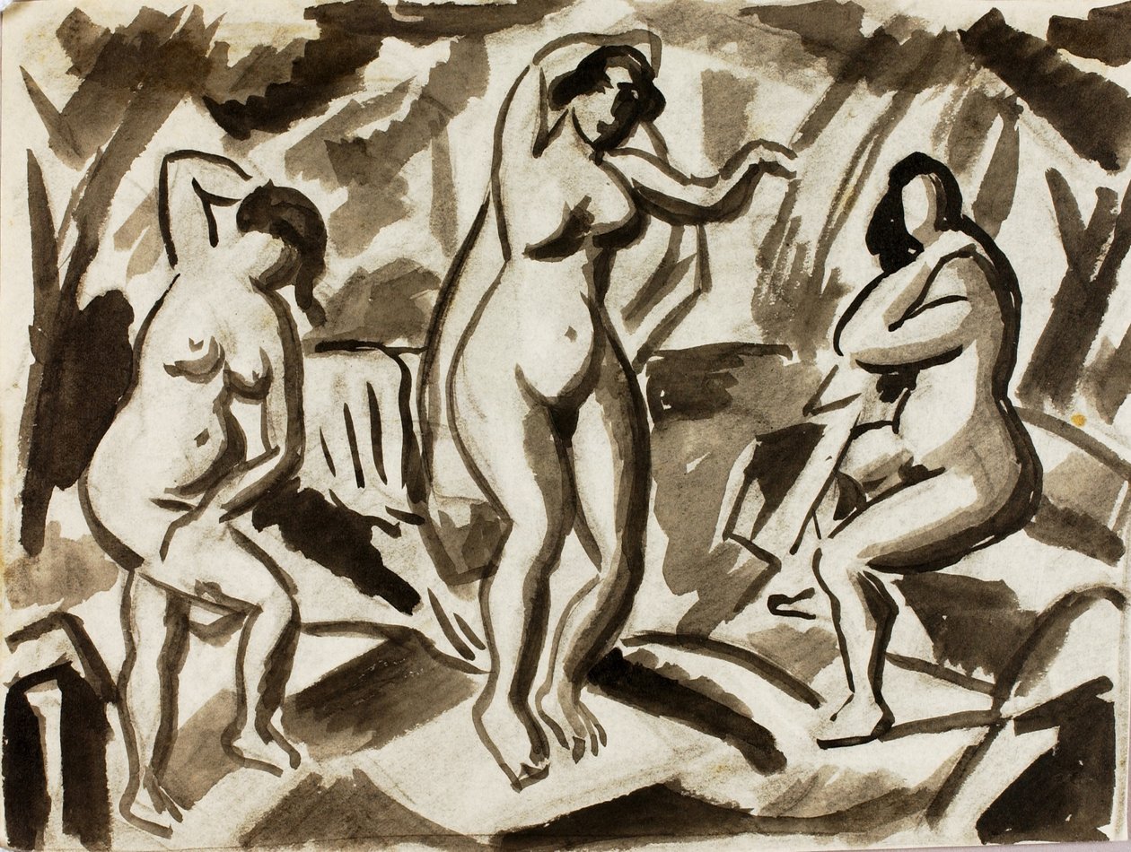 Trois nus féminins - Carl Newman