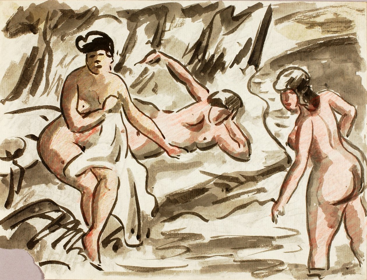 Trois nus féminins - Carl Newman