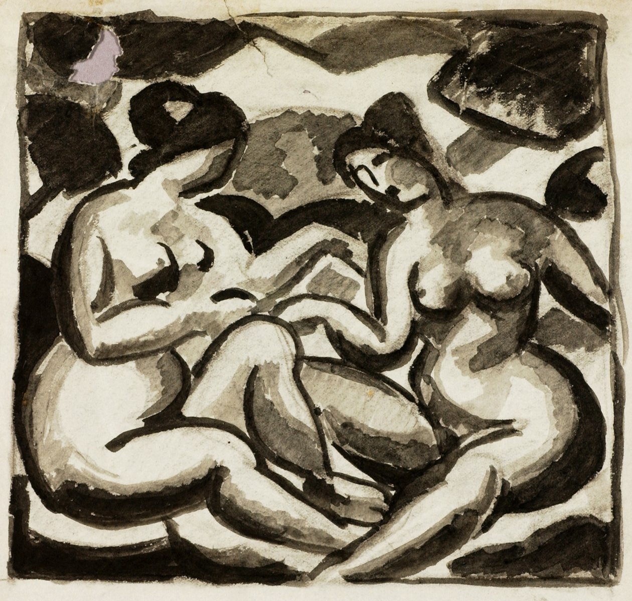 Deux nus féminins - Carl Newman