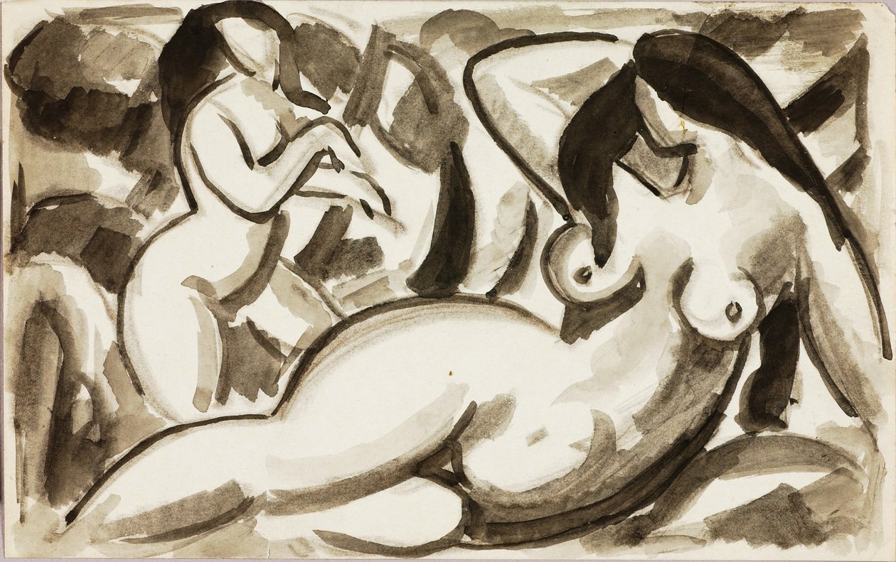 Deux nus féminins - Carl Newman