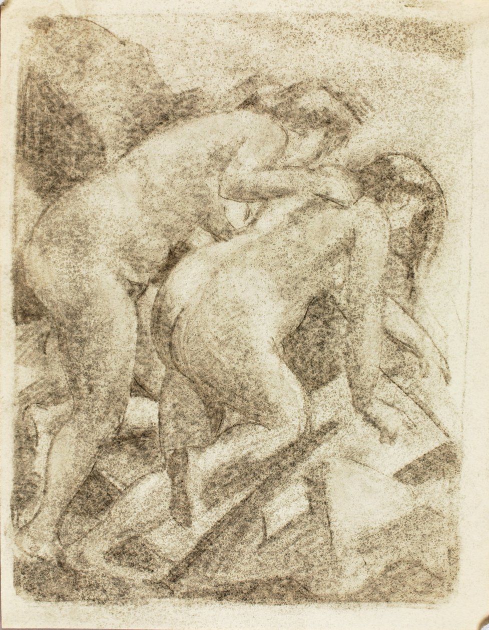 Deux figures féminines nues - Carl Newman
