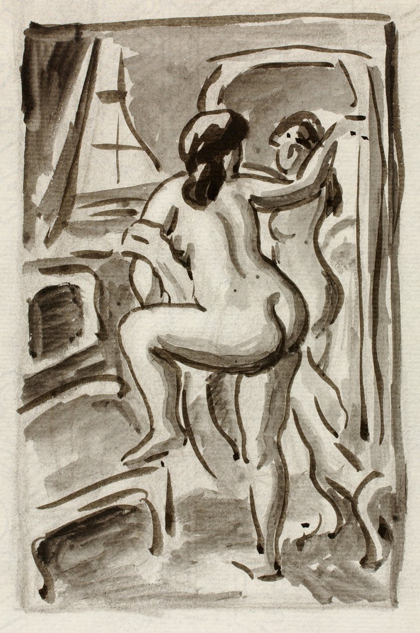 Deux nus féminins debout - Carl Newman