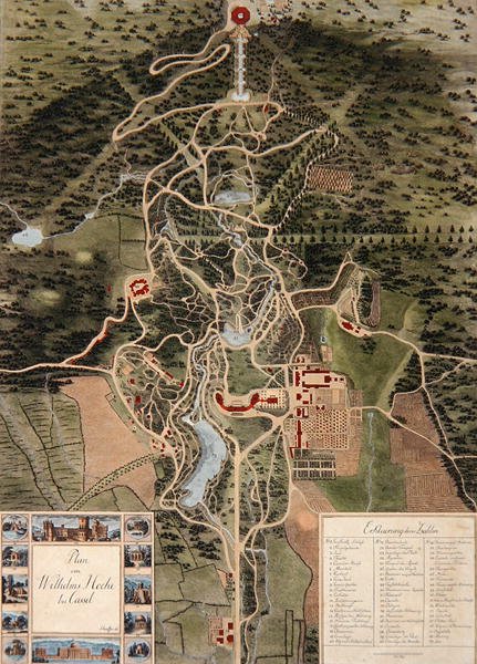 Plan de Wilhelmshöhe près de Kassel - Carl Schaeffer