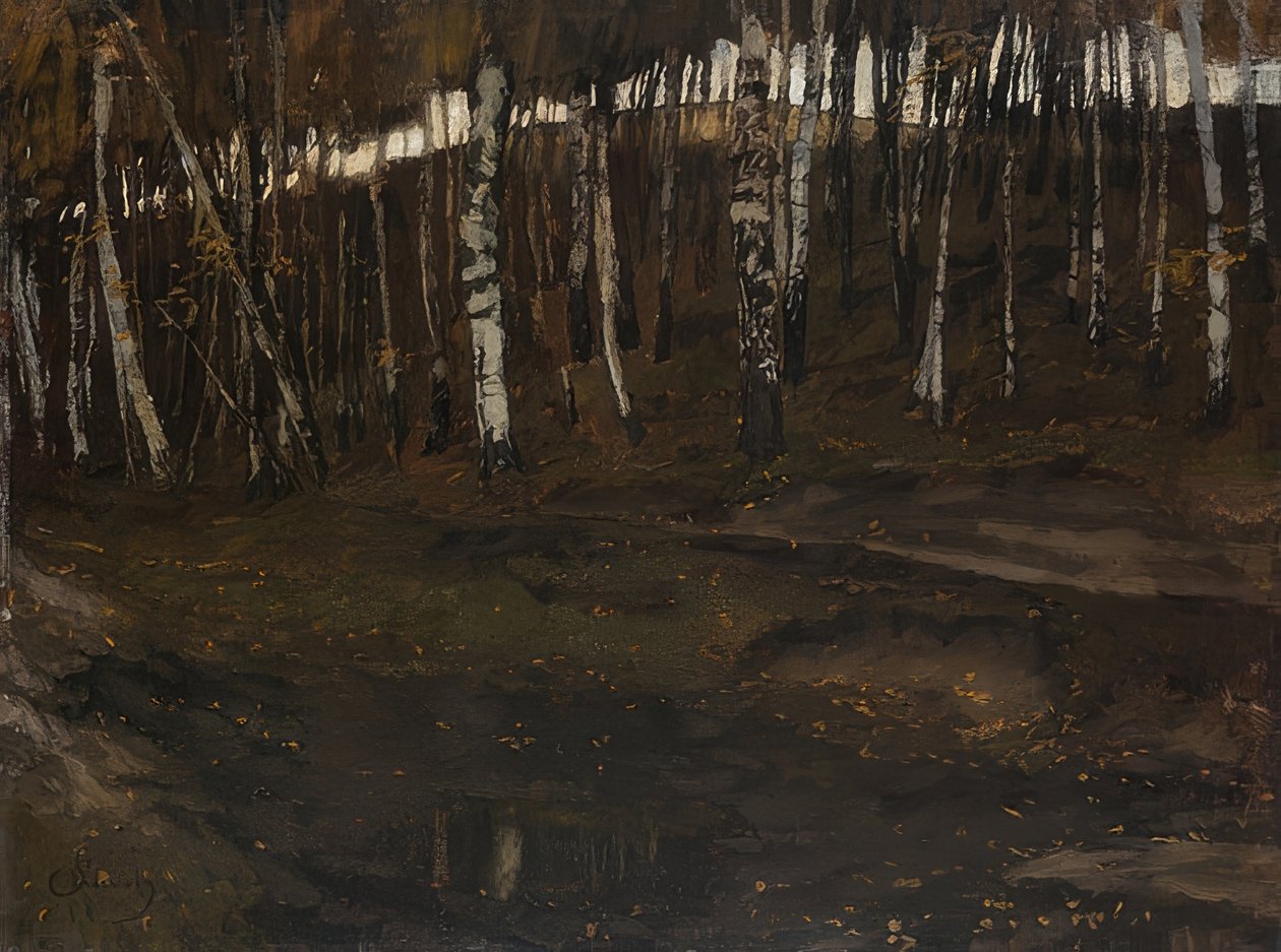Forêt de bouleaux - Carl Schuch