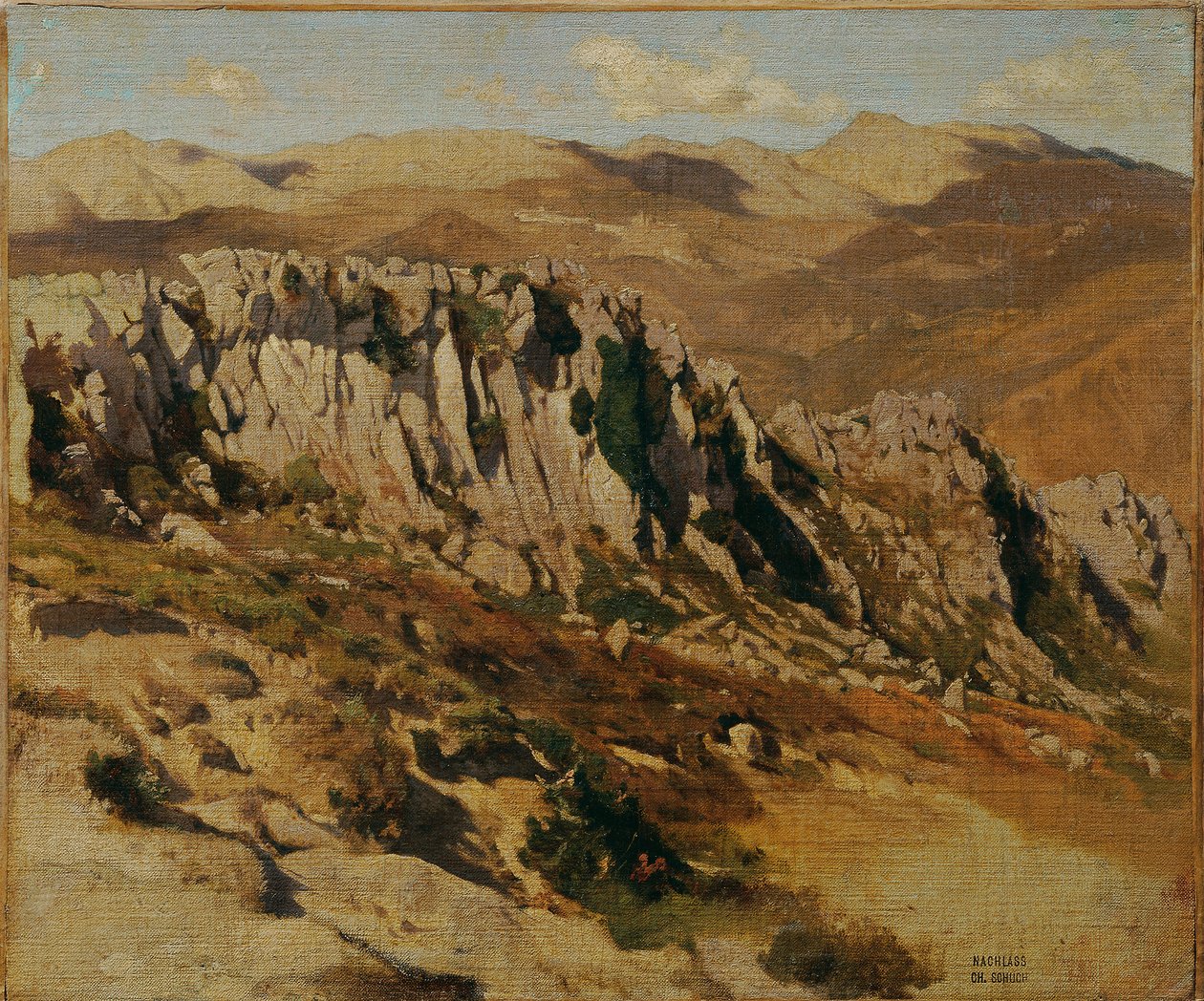 Paysage rocheux près d