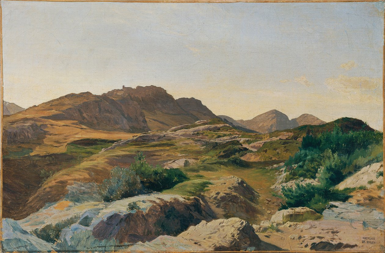 Paysage dans les montagnes Sabines - Carl Schuch