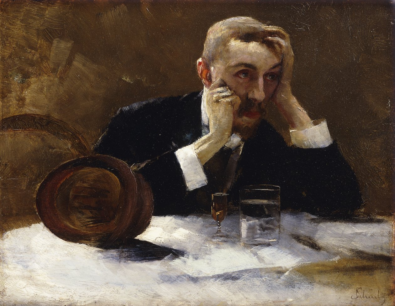 Autoportrait tardif - Carl Schuch