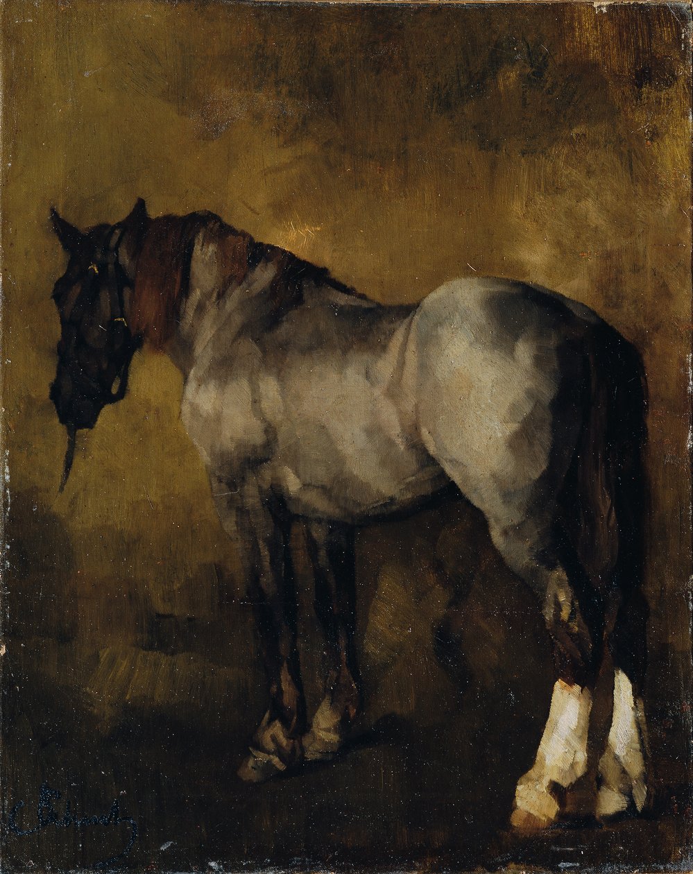 Étude de cheval - Carl Schuch