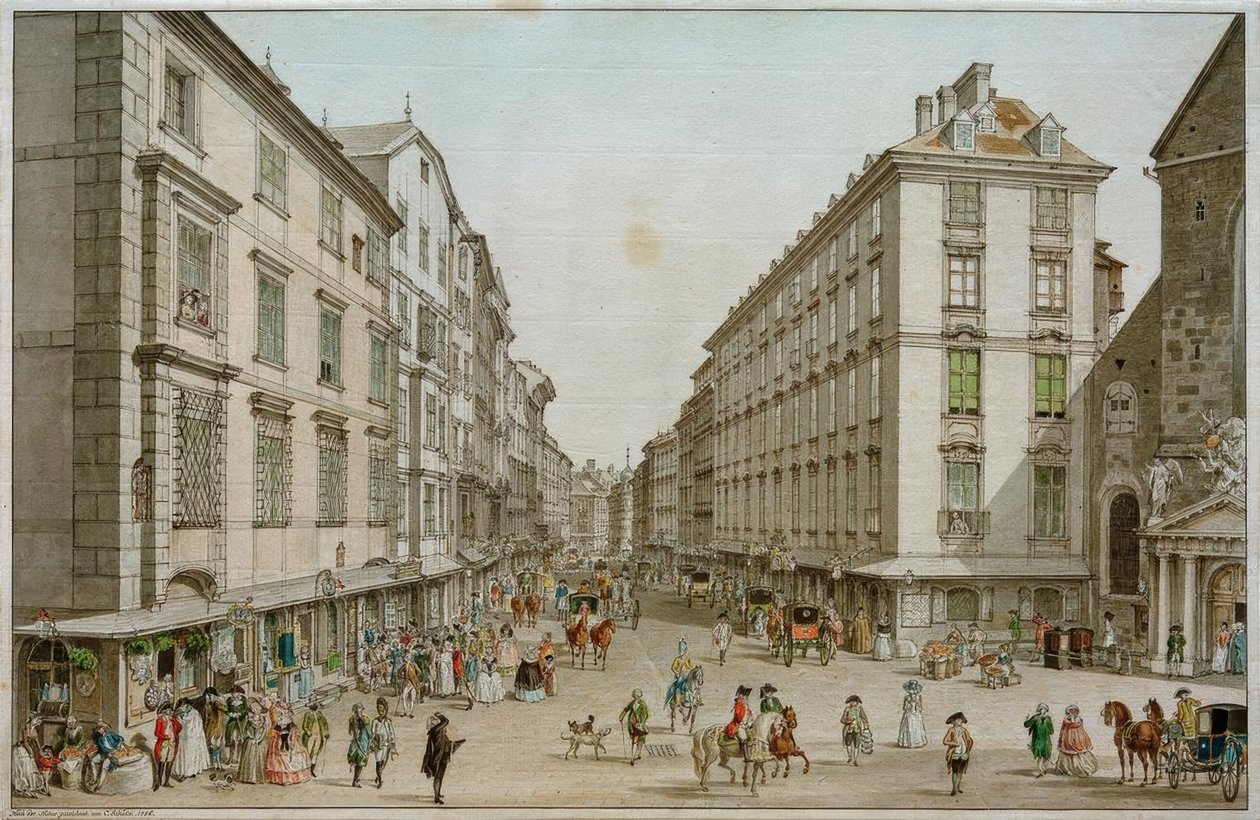 Le marché aux choux à Vienne - Carl Schütz