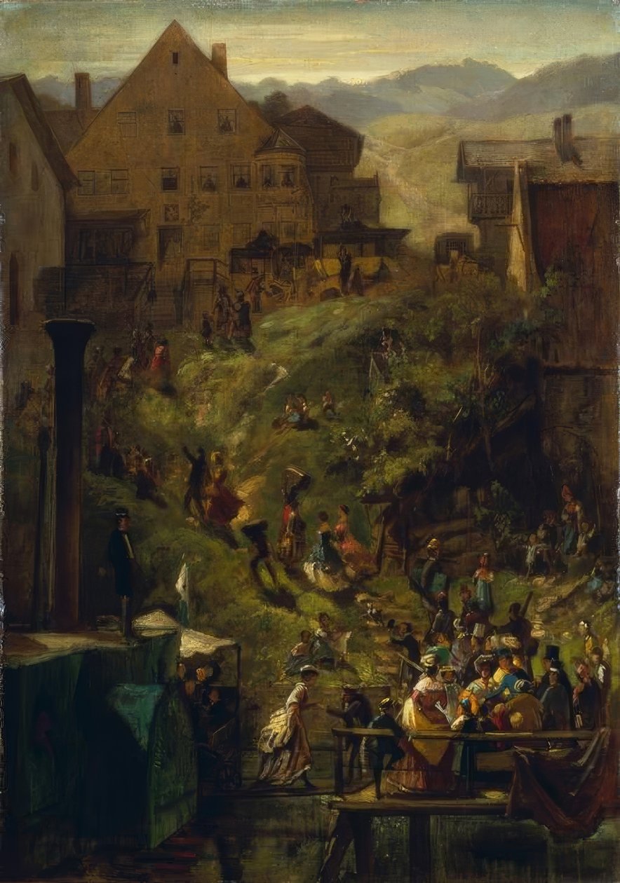 Arrivée à Seeshaupt - Carl Spitzweg