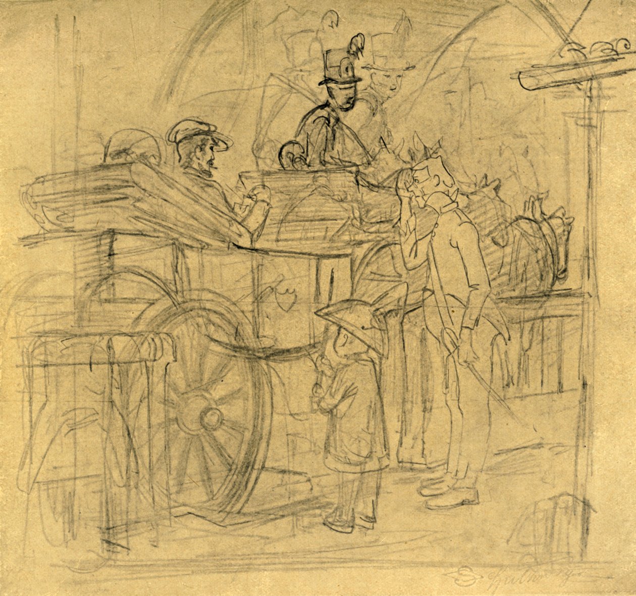 En voyage, milieu-fin 19ème siècle, vers 1924 - Carl Spitzweg