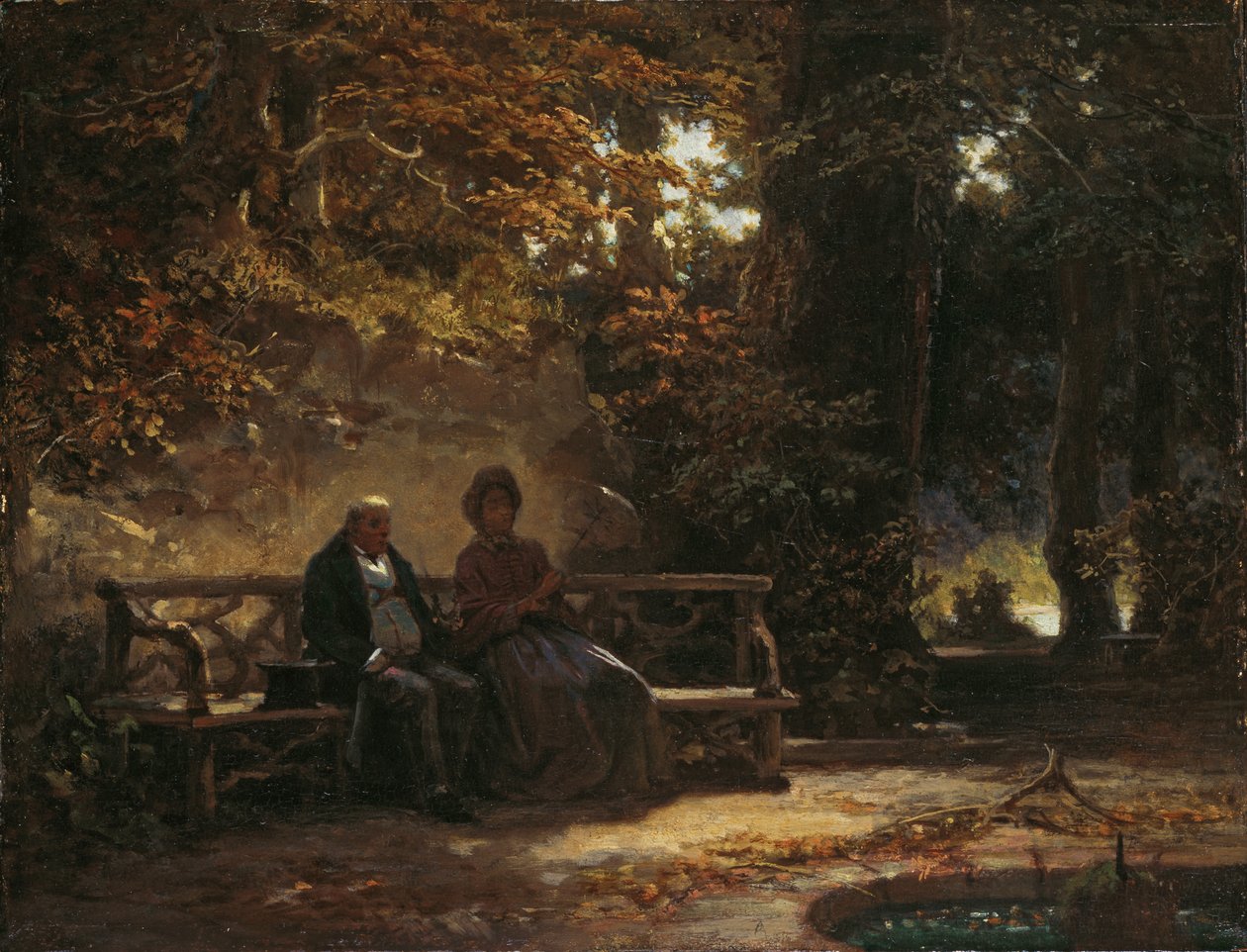 Promeneurs se reposant - Carl Spitzweg