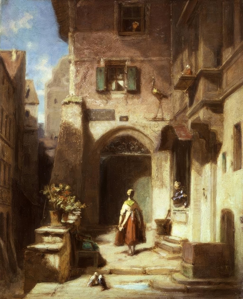 À la pharmacie des cigognes - Carl Spitzweg