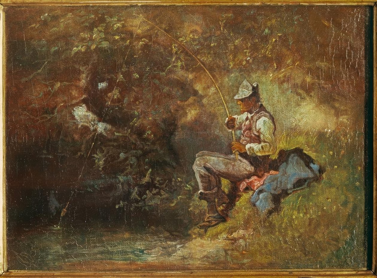 Le Pêcheur - Carl Spitzweg