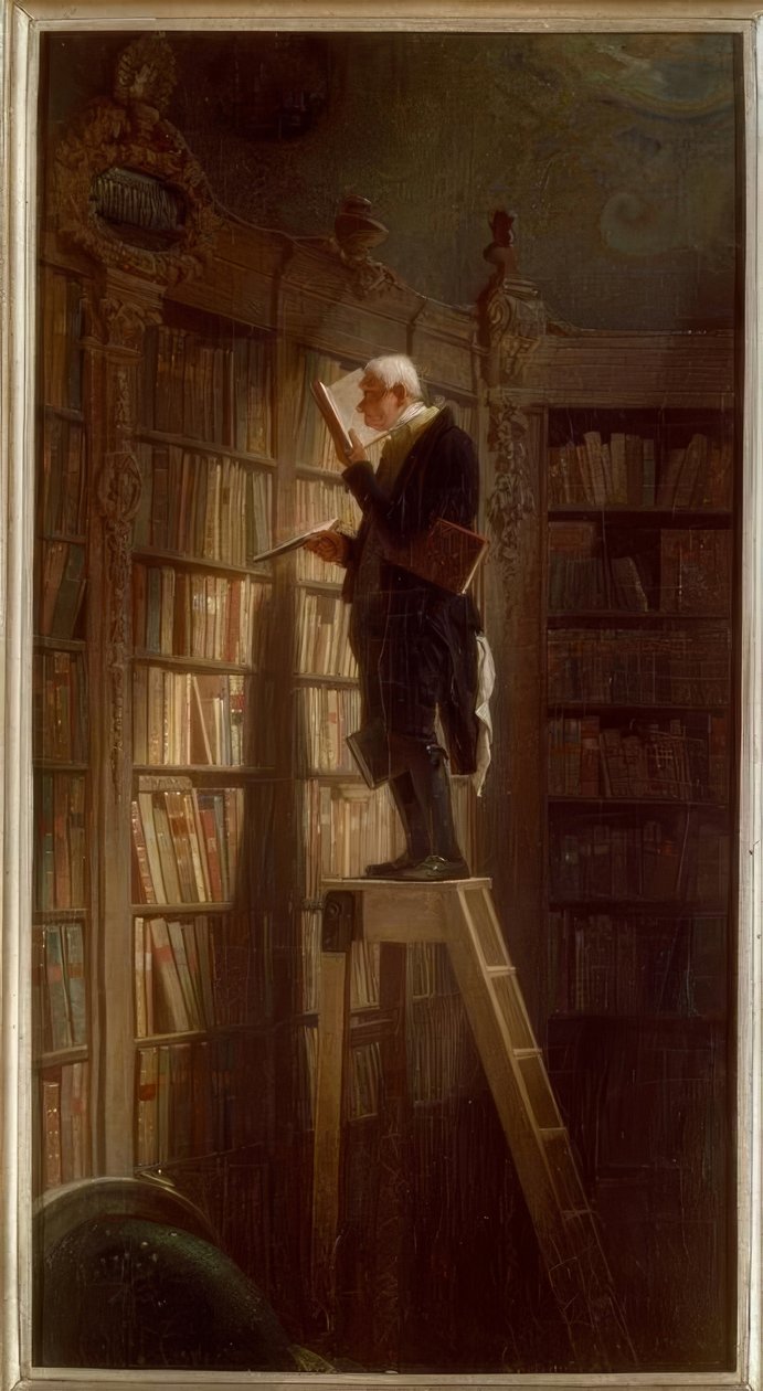 Le rat de bibliothèque - Carl Spitzweg