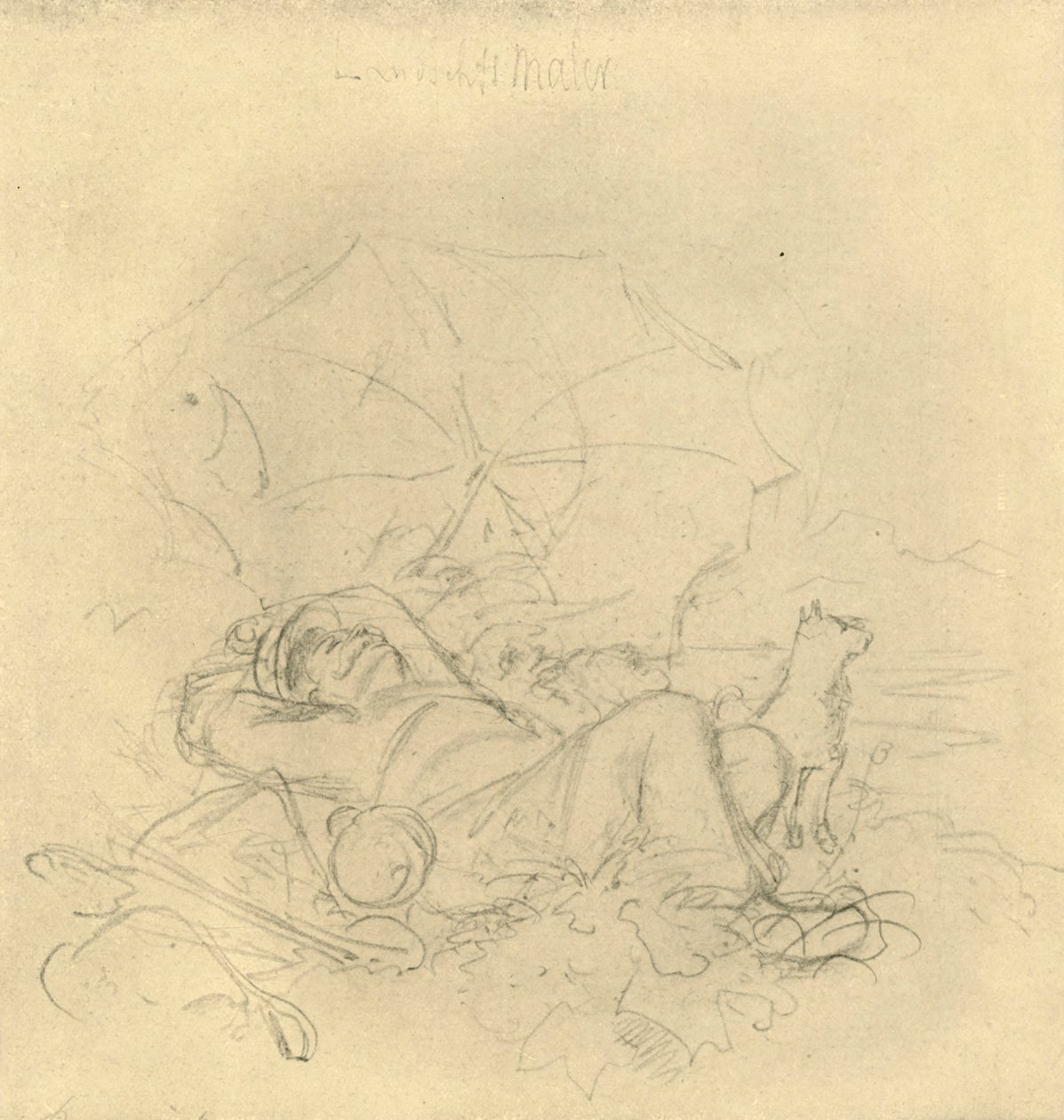 Der Landschaftsmaler I, milieu-fin du 19e siècle, vers 1924 - Carl Spitzweg