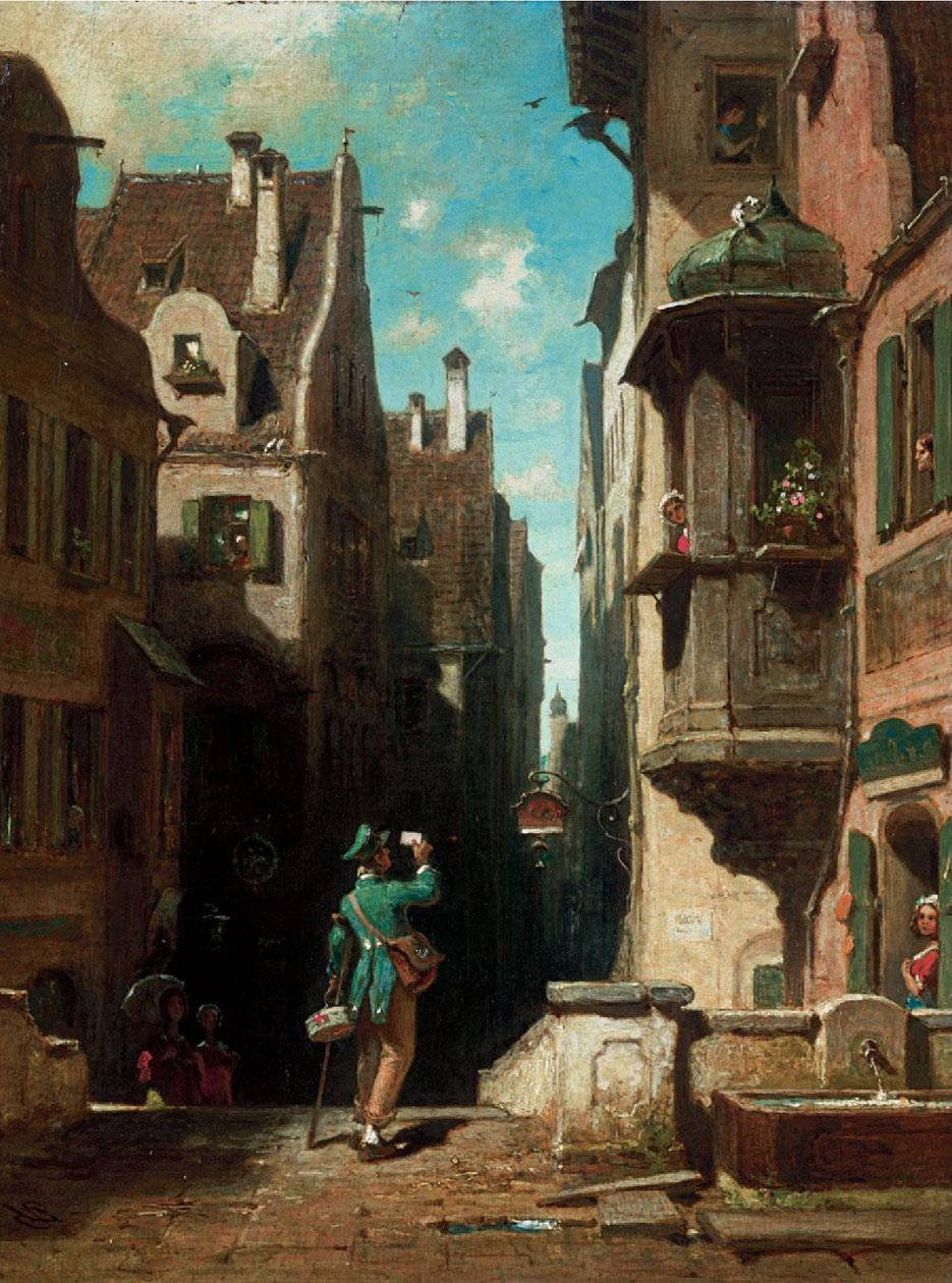 Le facteur - Carl Spitzweg