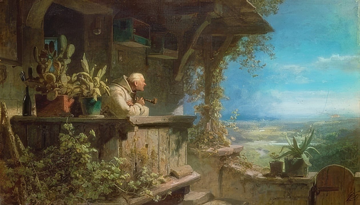 Ça brûle - Carl Spitzweg