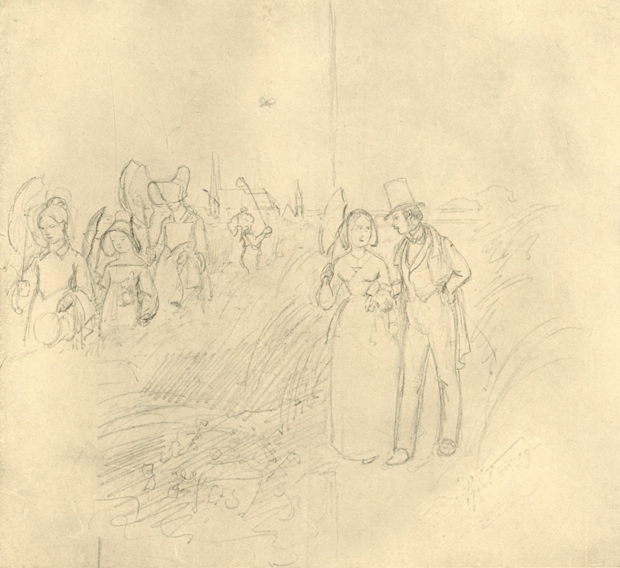 Institutsspaziergang, milieu-fin du 19e siècle, vers 1924 - Carl Spitzweg